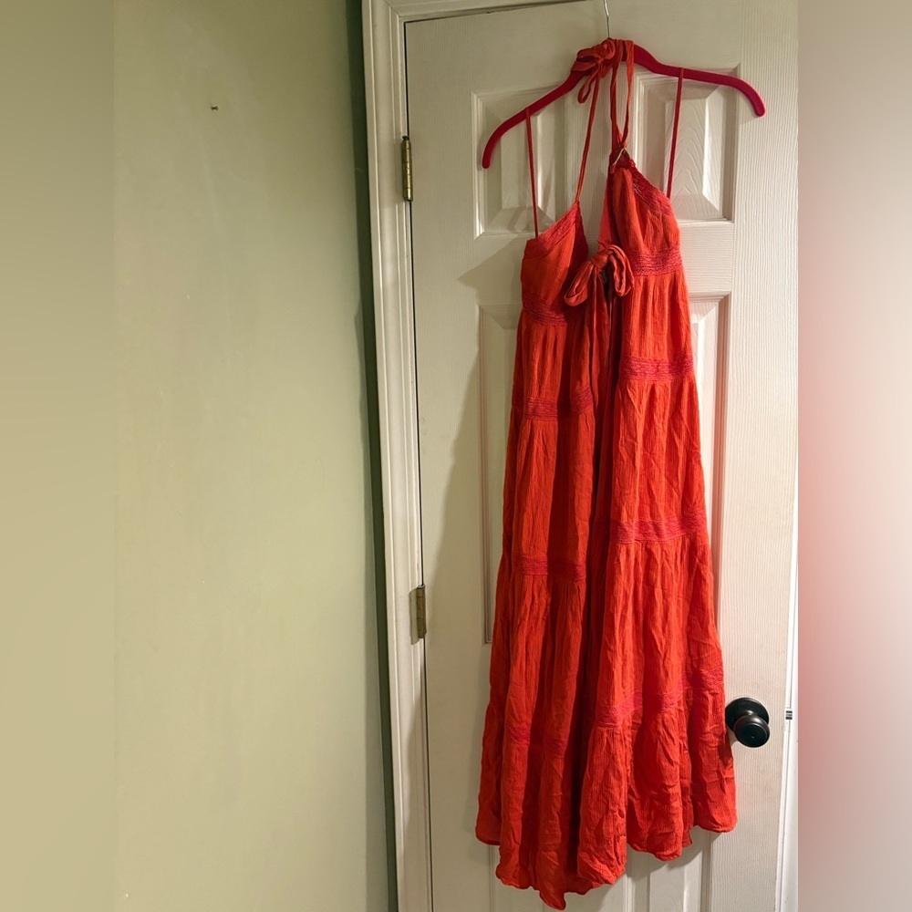 Free People Lorelai Maxi Top Small Color: Persimmon NWT - Picture 5 of 7